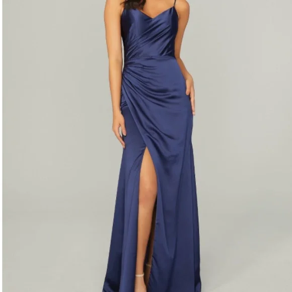 Mori Lee | Dresses | Sapphire Blue Morilee Bridesmaid Dress | Poshmark